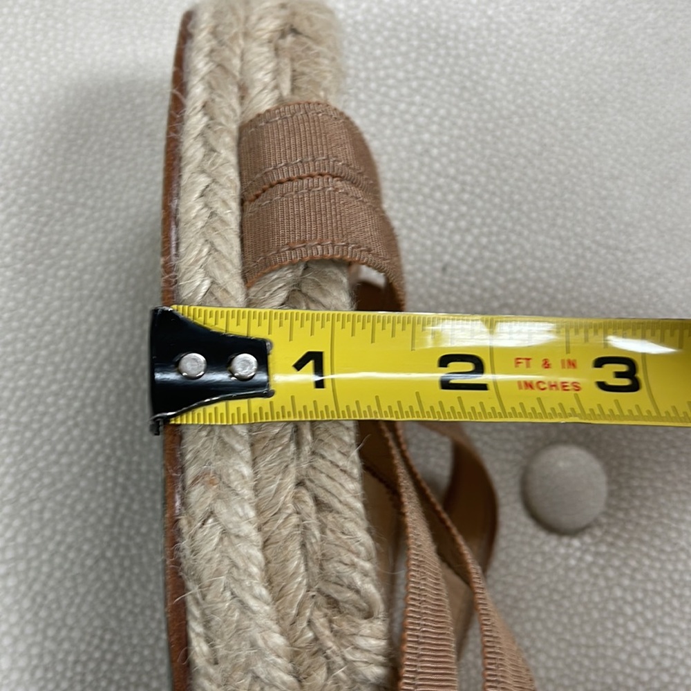Stubbs & Wootton Tan Espadrille Rope Wedge Sandals - Picture 9 of 10